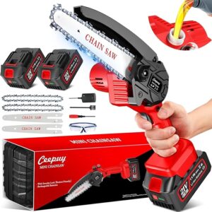 Mini Motosega Elettrica a Batteria 6" con 2 Batterie